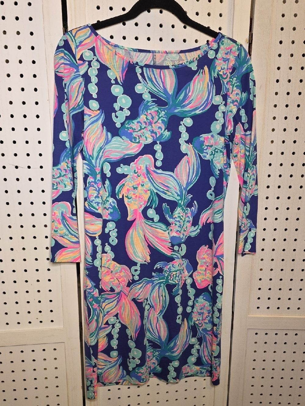 Lilly Pulitzer Marlowe Dress Going Coastal XS Long Sleeves